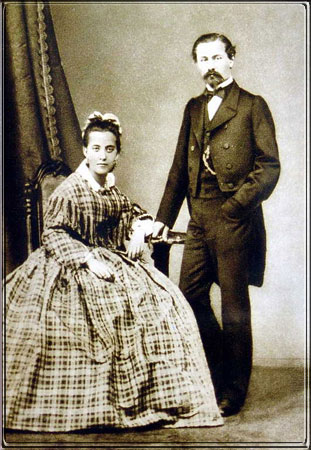Henri Brocard and his (Belgian) wife, Charlotte, c. 1890.