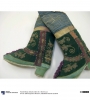 Embroidered boots from Yarkand in Xinjiang, collected by Robert Shaw, mid-19th century.