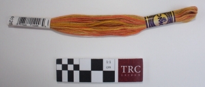 Skein of variegated yarn
