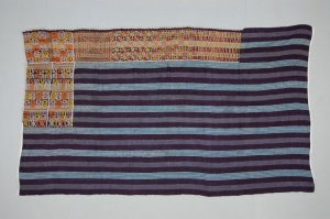 Embroidered head covering or hip wrap for Wodaabe woman.  Late 20th century.