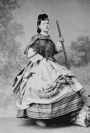 Alice Charlotte von Rothschild, photographed around 1870 in Highland dress.