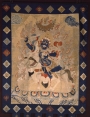 Embroidered thangka from Inner Mongolia (?), c. 1780-1850.