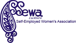 Logo for the Self-Employed Women&#039;s Association in Lucknow, India.