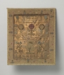 English sampler dated AD 1766 with references to two English hymns.