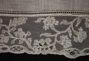 Eighteenth century piece of Mechlin lace.