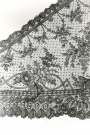 Detail of a shawl made of Chantilly lace, c. 1850-1880.
