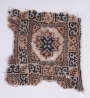 Medieval embroidered textile fragment from Egypt.
