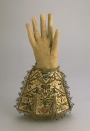 Pair of man&#039;s gauntlets from England, early 17th century.