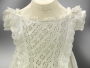 Baby&#039;s gown, linen with embroidered lace, England, c. 1860/1870.