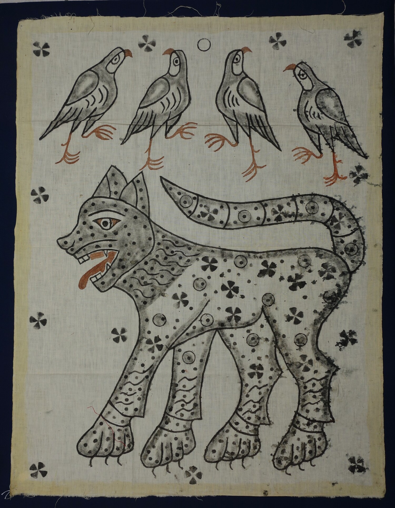 Hunting cloth from eastern Afghanistan, 1960s (TRC 2016.1773).