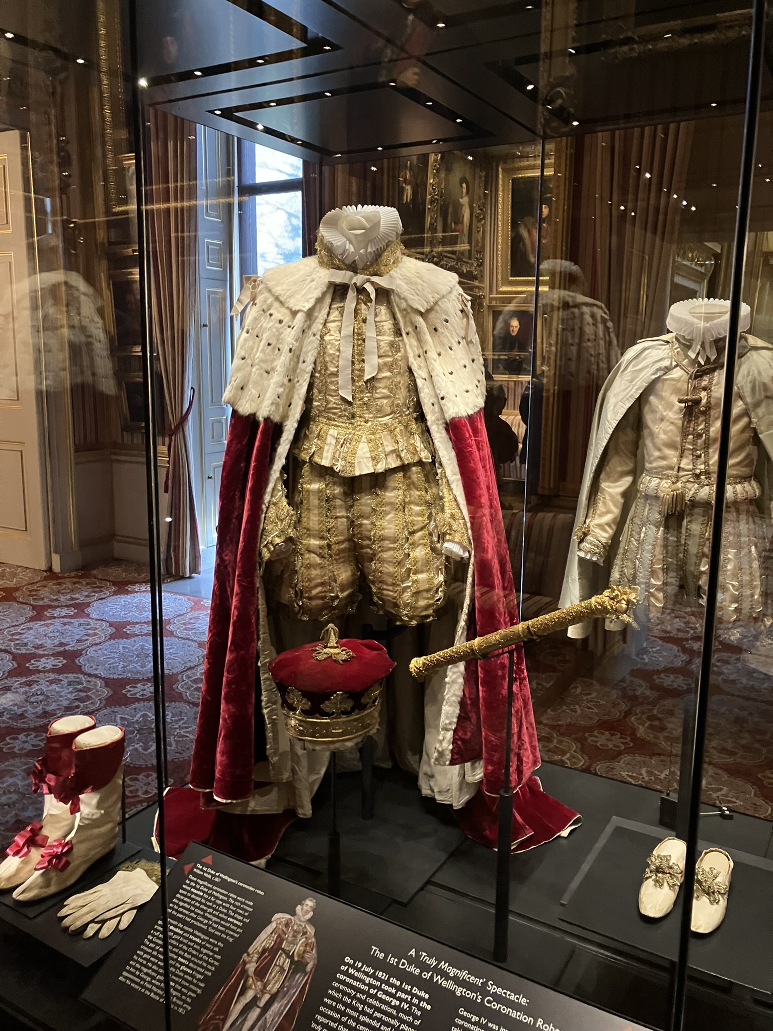 Coronation robes of the Duke of Wellington, worn at the coronation of George IV. Apsley House. Photograph Willem Vogelsang.