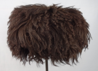 Turkmen fleece cap from northeastern Iran, late 20th century.