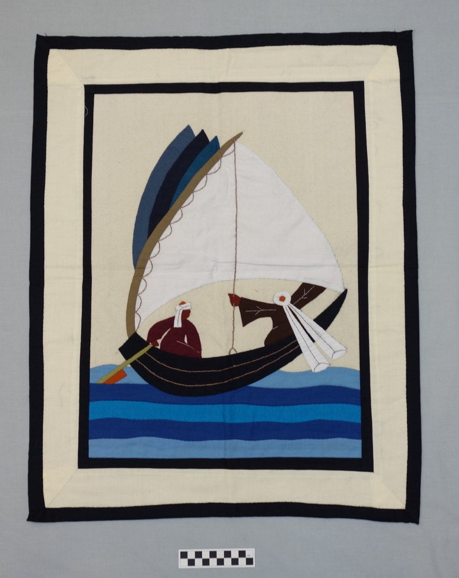 Appliqu&eacute; panel from the Street of the Tentmakers, Cairo, Egypt, 2013.