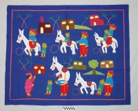 Appliqu&eacute; panel from the Street of the Tentmakers, Cairo, Egypt, 2013.