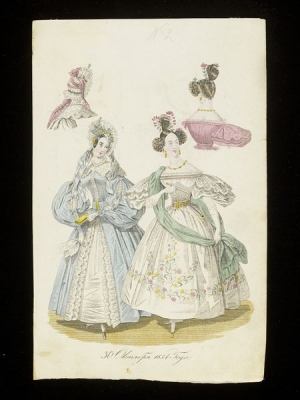 Fashion plate from St Petersburg, 1834.