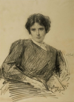 Susan Mary Yeats (1908), by John B. Yeats (1839-1922)..