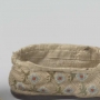Fragment of an embroidered linen shoe from Holland, early 19th century.