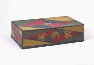 Paper sewing box, Korea, c. 1850-1950.