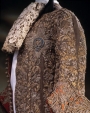 Detail of the embroidery on the wedding jacket of James II, 1673.