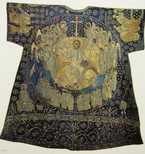 Front view of the so-called Dalmatic of Charlemagne.