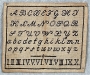 Alphabet sampler, UK, c. 1860&#039;s.
