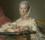 Detail of the painting Madame de Pompadour at her Tambour Frame, c. 1763/1764, by François-Hubert Drouais, 1727-1775