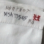 Modern embroidered laundry mark.