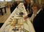 Embroiderers working the Nj&aacute;ls Saga tapestry.