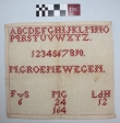 Marking sampler from Groningen, The Netherlands, c. 1915.