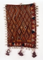 Embroidered neck cover from among Banjras in central India.