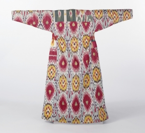 Woman&#039;s robe from Uzbekistan, c. 1875.