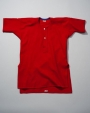 Red baai shirt for a man, from Drenthe, in the east of the Netherlands, before 1974.