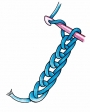 Schematic drawing of a crochet chain.
