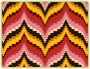 Example of a bargello / Florentine work pattern.