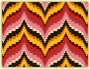 Example of a bargello / Florentine work pattern.