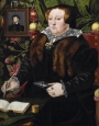 Mary Neville, Lady Dacre, by Hans Ewouts, painted c. 1555-1558.