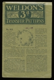 Packaging of an embroidery transfer, early 20th century, Weldon's Ltd, England.