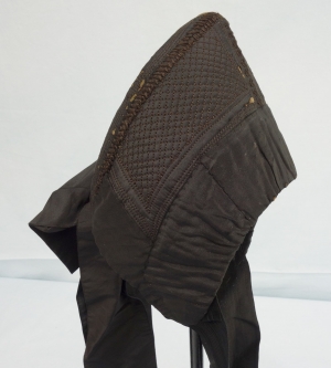 Woman's hand quilted cap from Niederhessen, Germany, second half 19th cenury.