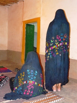 Berber women&#039;s head coverings, Morocco.