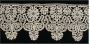 Border of mezzo punto tape lace, early 17th century, Italy, made of bobbin lace.