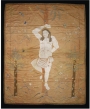 Early 18th century Chinese panel with the representation of St. Sebastian.