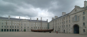 Collins Barracks, the home decorative arts and history section of the National Museum of Ireland, Dublin.