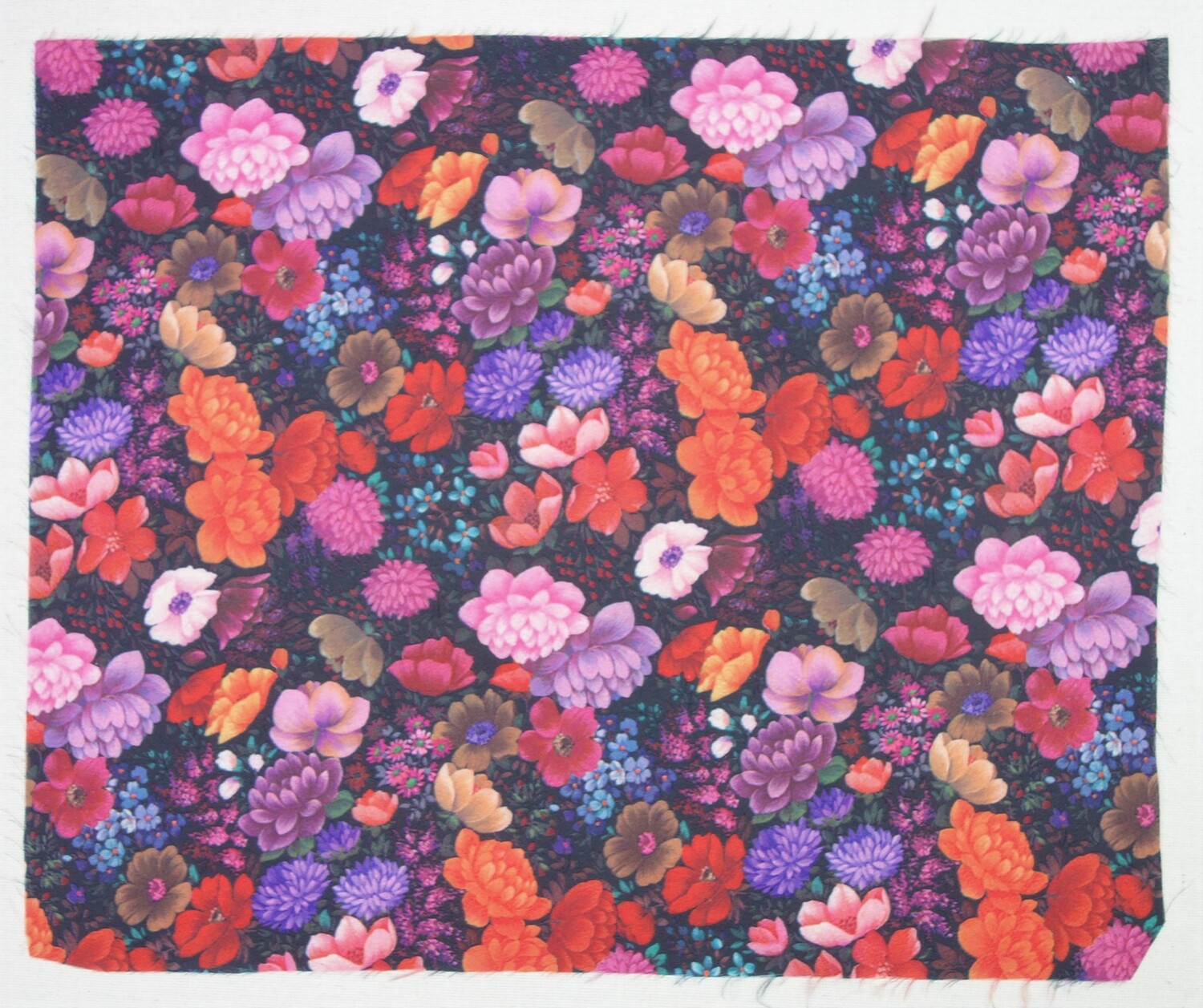 Sample with a design transferred with the 'sublistatic' technique, Europe, 1960's (TRC 2021.0239).