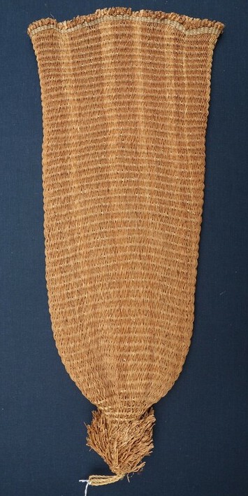 Handmade basketry beer strainer from Swaziland, 1960s (TRC 2021.2084).