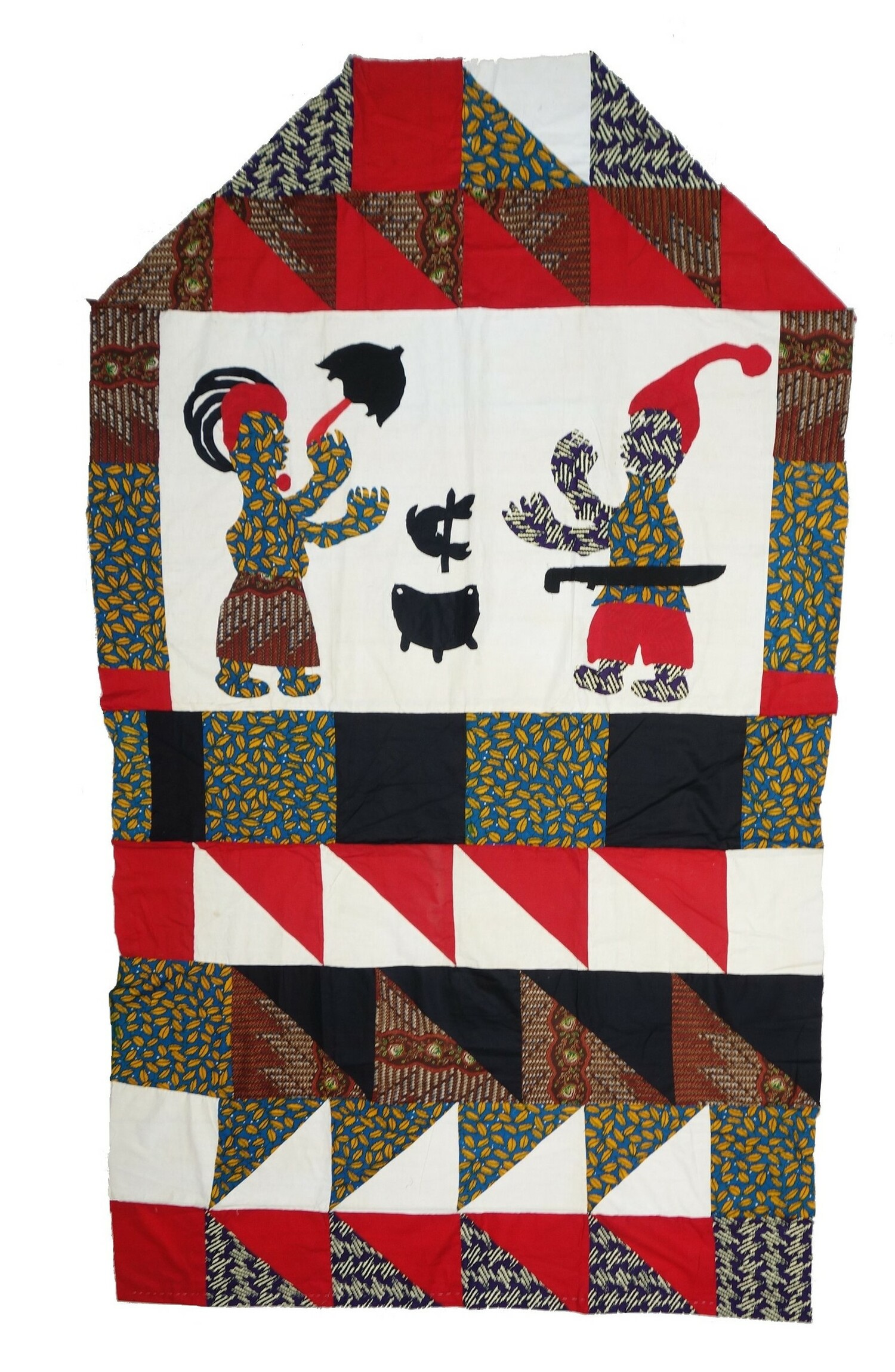 Shrine cloth from southern Nigeria, c. 1978, 278 x 152 cm (TRC 2021.2225).