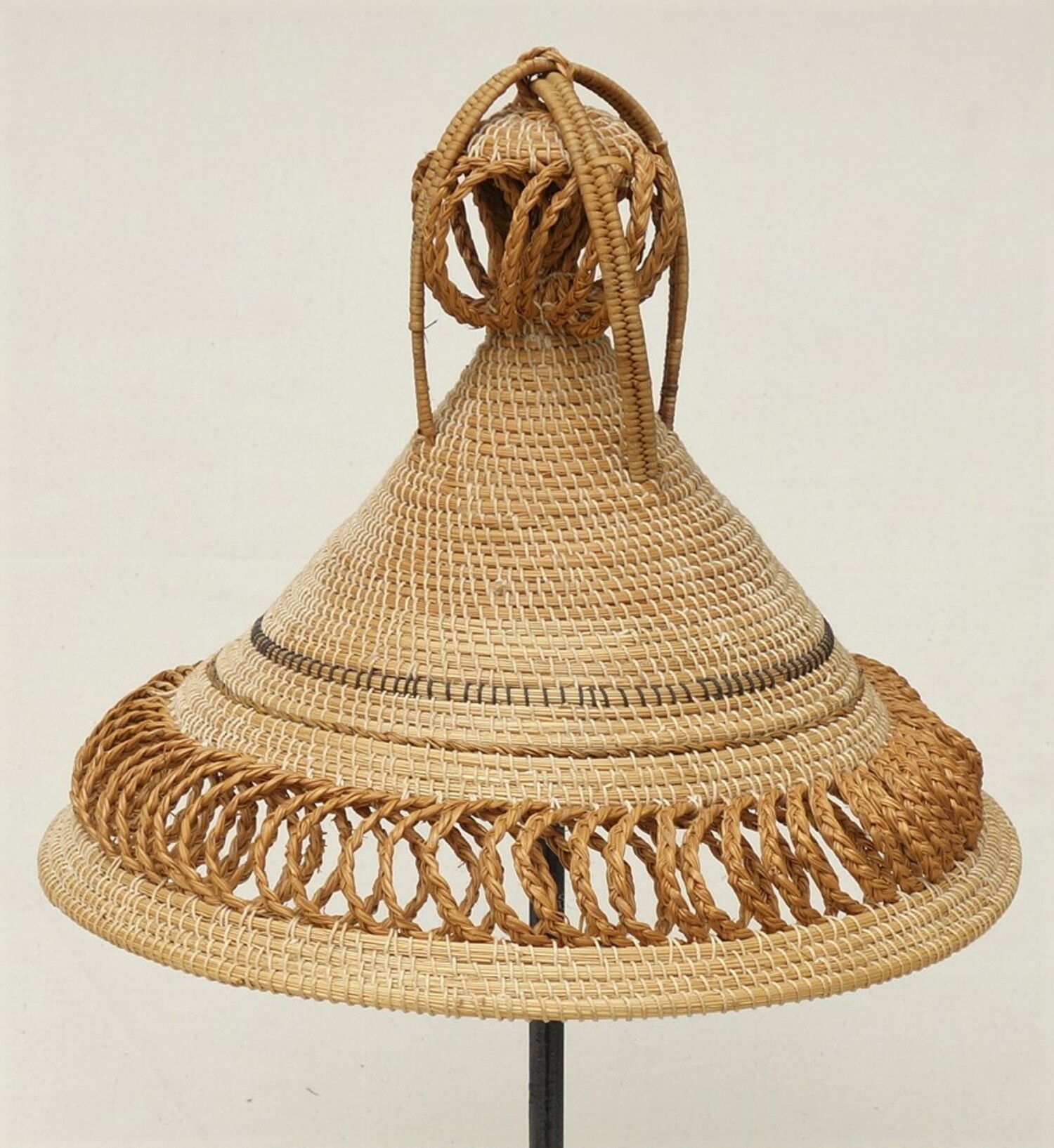 A Straw Hat On The Lesotho Flag A Straw Hat On The Lesotho Flag