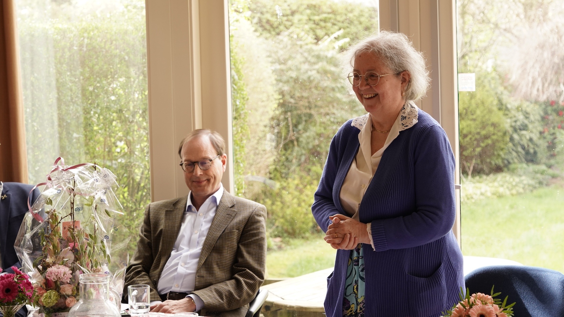 Dr. Gillian Vogelsang-Eastwood, Director TRC, talking about the role of embroidery at the TRC and beyond. Copyright Joost Kolkman.