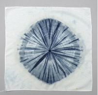 Figure x. Tie-dye sample, cotton dyed with natural indigo. Taiwan, 21th century (TRC 2019.2179).